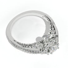 Load image into Gallery viewer, Adara  Moissanite  Halo Engagement Ring
