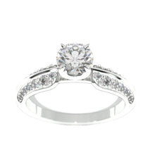 Load image into Gallery viewer, 1.0 Carat Forever One Moissanite Engagement Ring 14K White  Gold
