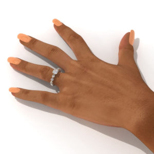 1.0 Carat Moisssanite Gold Ring Customize 14K White  Gold Promissory Ring.