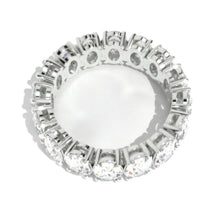 Load image into Gallery viewer, 6.5 C.T.W. Giliarto Moissanite Oval Eternity 14K White Gold Band
