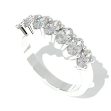 Load image into Gallery viewer, 4.5 CTW Oval Moissanite  Anniversary  Ring
