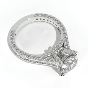 3.2 Carat Giliarto Moissanite Diamond  Engagement Ring