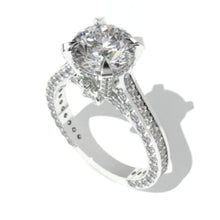 Load image into Gallery viewer, 3.2 Carat Giliarto Moissanite Diamond  Engagement Ring

