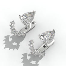 Load image into Gallery viewer, 2.4 CTW Carat Giliarto  Moissanite Earrings
