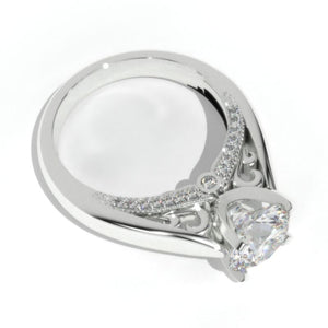 2.0 Carat Moissanite Accented Classic Engagement Ring