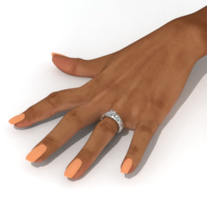 1.0 Carat Moissanite Engagement Ring