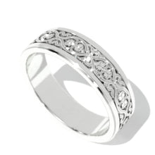 Load image into Gallery viewer, 14K White Gold Celtic Engagement Ring
