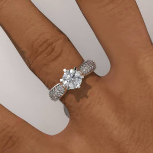 1.5 Carat  Moissanite Engagement Ring