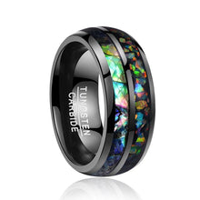 Load image into Gallery viewer, Opal Tungsten Carbide Ring - Giliarto
