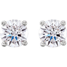 Load image into Gallery viewer, 14K White 0.5 CTW Diamond Stud Earrings 03.81 - 04.20 MM
