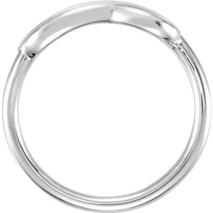 Double Infinity-Inspired Ring 14K White  Gold - Giliarto