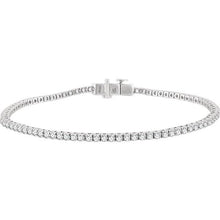 Load image into Gallery viewer, 3.0 CTW Diamond  Line Bracelet 14K White - Giliarto
