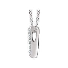 Load image into Gallery viewer, .5 CTW custom diamond bar necklace pendants
