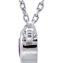 Load image into Gallery viewer, Amethyst with sterling silver necklace - Giliarto
