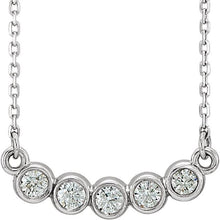 Load image into Gallery viewer, 1/3 CTW Diamond Bezel Set 18&quot; Necklace - Giliarto
