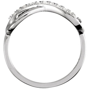 Infinity-Inspired Ring 14K Gold .05 CTW Diamond - Giliarto