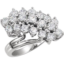 Load image into Gallery viewer, Diamond Waterfall Cluster Cocktail Ring - Giliarto
