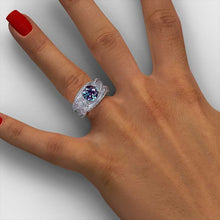 Load image into Gallery viewer, &quot;Infinitely Yours&quot; Giliarto Alexandrite Engagement Ring
