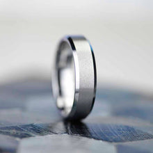 Load image into Gallery viewer, 6mm Polished Matte Brushed Finish Tungsten Carbide  Wedding Band Ring
