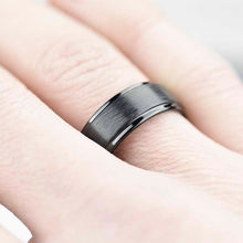 Load image into Gallery viewer, Black Tungsten Carbide Ring
