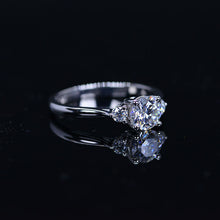Load image into Gallery viewer, 1 Carat Three Stone Giliarto Moissanite White Gold Engagement  Ring
