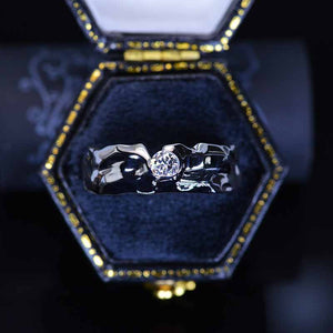 Diamond Men's  14K White Gold  Ring.