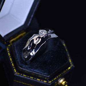 Diamond Men's  14K White Gold  Ring.