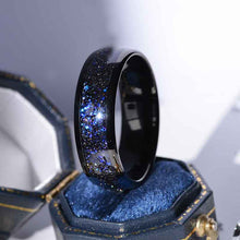 Load image into Gallery viewer,  Giliarto GALAXY  Blue Stardust Tungsten Ring
