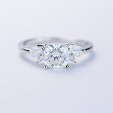 Load image into Gallery viewer, 2 Carat Cushion Cut Giliarto Moissanite Diamond White Gold Engagement Ring
