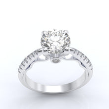 Load image into Gallery viewer, Atria 2.2 Carat  Moissanite Engagement Ring
