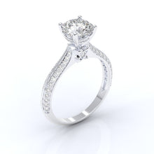 Load image into Gallery viewer, Mercedes 2.5 Carat  Moissanite Engagement Ring
