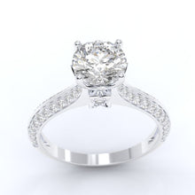 Load image into Gallery viewer, Mercedes 2.5 Carat  Moissanite Engagement Ring
