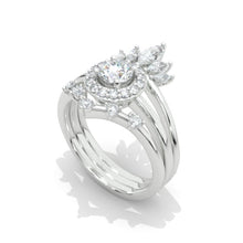 Load image into Gallery viewer, 1 Carat Giliarto Moissanite Halo Gold Engagement  Ring
