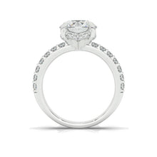 Load image into Gallery viewer, 3 Carat Giliarto Moissanite Hidden Halo Engagement Ring
