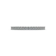 Load image into Gallery viewer, 14K Solid Gold Eternity Band Set With Micro Pave Moissanite | 14K Weddings Bands | Thin Band | Stacking Ring

