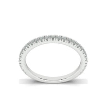 Load image into Gallery viewer, 14K Solid Gold Eternity Band Set With Micro Pave Moissanite | 14K Weddings Bands | Thin Band | Stacking Ring
