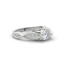 Load image into Gallery viewer, Ava - Platinum Moissanite Celtic Engagement Ring
