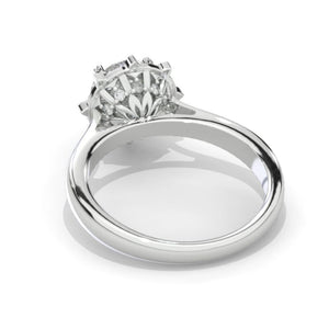 1.5 Carat  Moissanite  Engagement Ring 14K White Gold  Ring