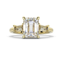 Load image into Gallery viewer, 3 Carat Giliarto Emerald Cut Moissanite  Engagement Ring
