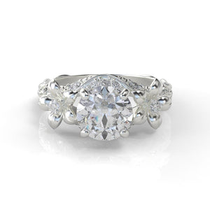 2.0 Carat oval Moissanite Diamond Engagement Ring - Giliarto