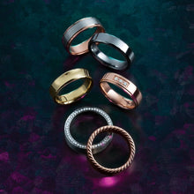 Load image into Gallery viewer, 14K Rose &amp; White 7 mm Comfort-Fit Band with Matte Finish
