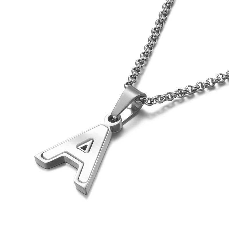 Shell Letter Necklaces  A-Z Initial Pendants