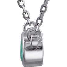 Load image into Gallery viewer, Emerald with sterling silver necklace - Giliarto

