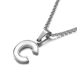 Shell Letter Necklaces  A-Z Initial Pendants