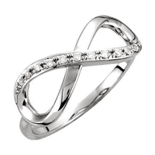 Load image into Gallery viewer, Infinity-Inspired Ring 14K Gold .05 CTW Diamond - Giliarto
