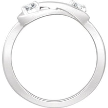 Load image into Gallery viewer, Infinity-Inspired Ring 14K Gold  White 1/4 CTW Diamond - Giliarto

