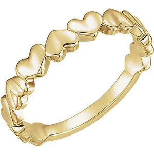 Heart Ring 14K Gold Yellow - Giliarto