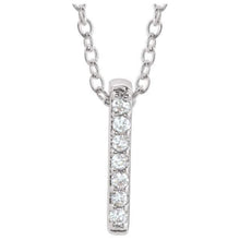 Load image into Gallery viewer, .05 CTW Diamond Bar 18&quot; Necklace - Giliarto
