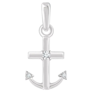 Diamond Anchor Pendant - Giliarto