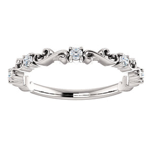 14K Gold 1/6 CTW Diamond  Anniversary Band
